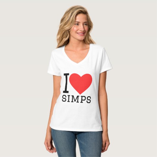 I love simps tシャツ (正面フル)