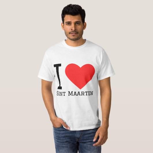 I love sint marteen tシャツ (正面フル)