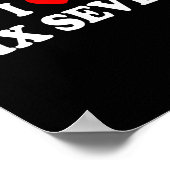 I Love Six Seven I Heart 67 Funny Meme  ポスター (角)