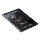 I Love Skulls. Spooky Notes. Smiling skull ノートブック (右側)