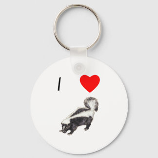 I Love Skunks (2) キーホルダー