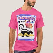 I Love Skunks, Not People Tシャツ (正面)