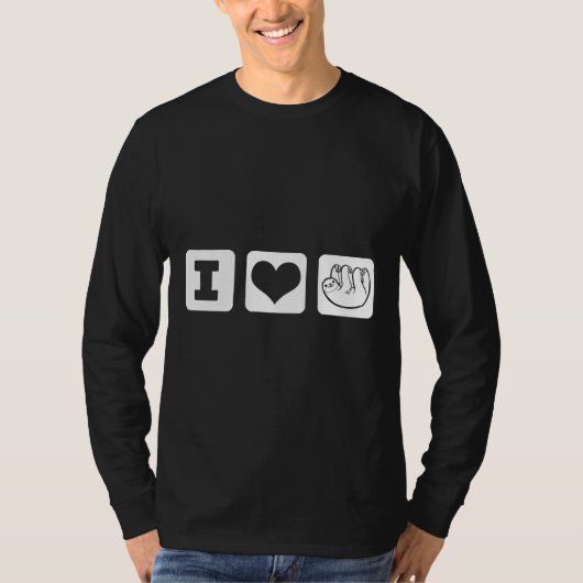 I Love Sloths 89 Tシャツ (正面)