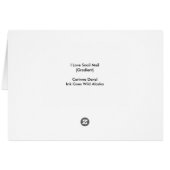 I Love Snail Mail （グラデーション） - 5" x 7"アートカード (裏面横)