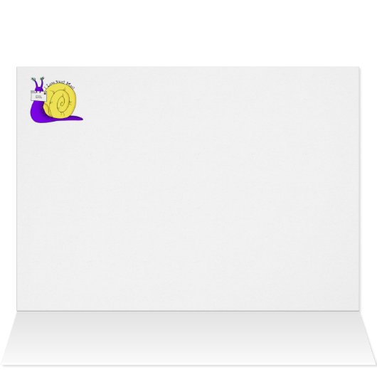 I Love Snail Mail (Green) - 5" x 7"アートカード (内部横(上))