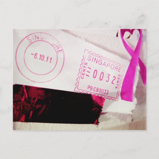 I Love Snailmail – シンガポールからLove ポストカード (正面)