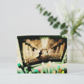 I Love Snailmail -写真の女の子 ポストカード (スタンド正面)