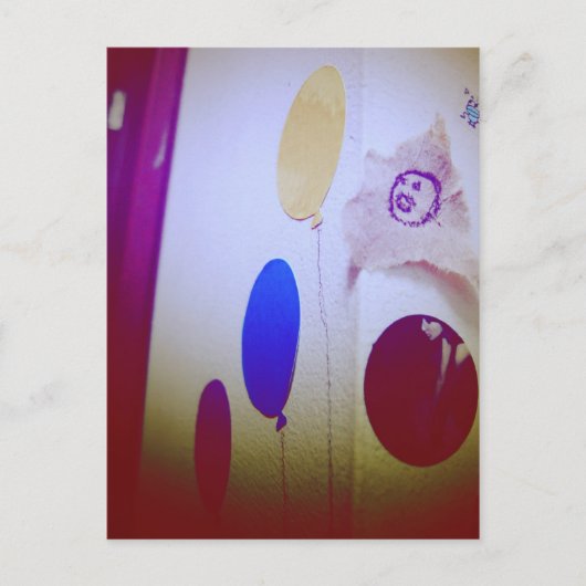 I Love Snailmail – 風船 ポストカード (正面)