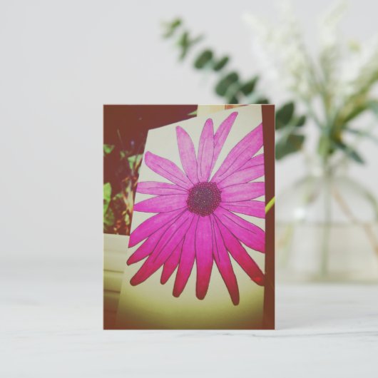 I Love Snailmail - Sunflower ポストカード (スタンド正面)