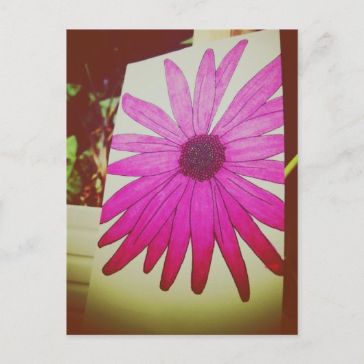 I Love Snailmail - Sunflower ポストカード (正面)