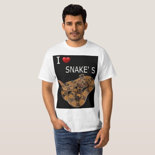 i love snakes tシャツ (正面フル)