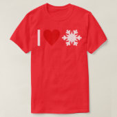 I love Snow Tシャツ (デザイン正面)