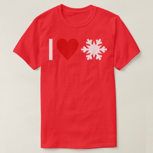 I love Snow  Tシャツ (デザイン正面)