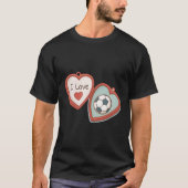 I Love Soccer Locket Tシャツ (正面)
