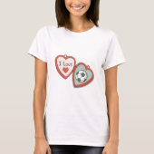 I Love Soccer Locket Tシャツ (正面)