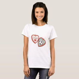 I Love Soccer Locket Tシャツ