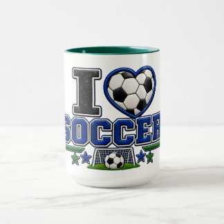 I Love Soccer Mug | Soccer Lover Coffee Cup Gift マグカップ