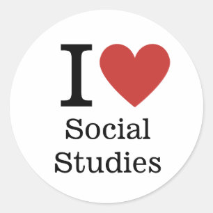 I Love Social ❤️勉強シール ラウンドシール