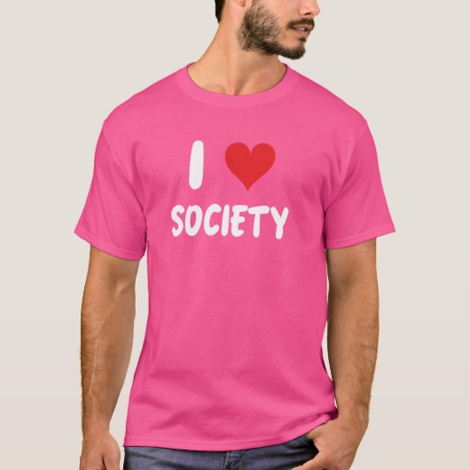 I Love Society - Towns Cities州国Com Tシャツ (正面)