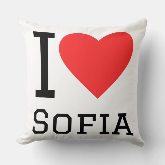 I love Sofia  クッション (正面)