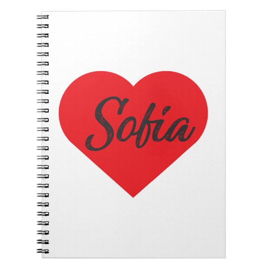 I Love Sofia – ブルガリア ノートブック (正面)