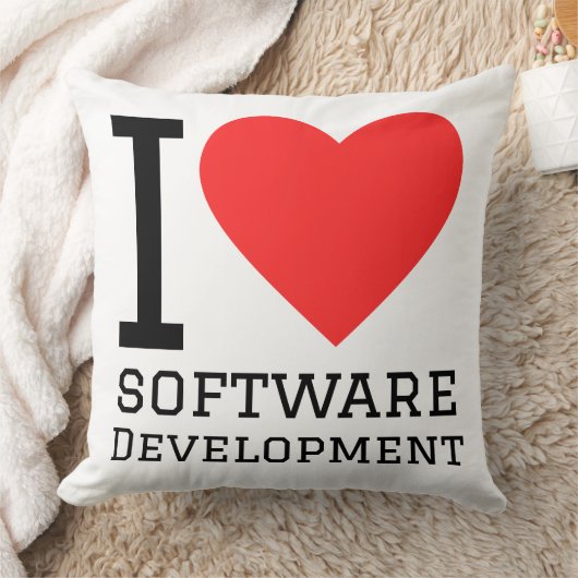 I love software development クッション (ブランケット)