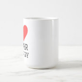 I love solar energy コーヒーマグカップ (中央)