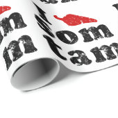 I Love Som Tam ❤ Thai Isan Lao Food ラッピングペーパー (ロールコーナー)