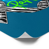 I Love Someone Rare Zebra Ribbon - Rare Disease Aw ポスター (角)