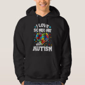 I Love Someone with Autism パーカ (正面)