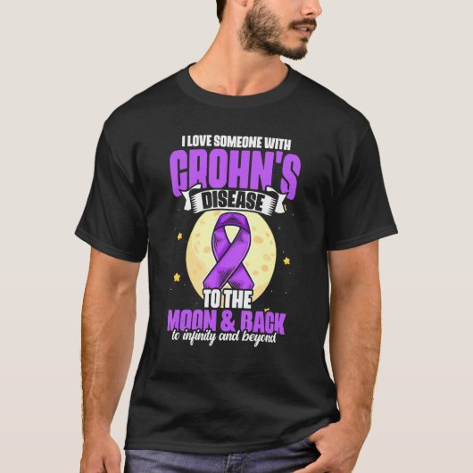 I Love Someone With Crohn's Disease for Patient Tシャツ (正面)