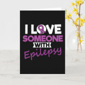 I Love Someone With Epilepsy Day Seizures Warrior  カード (黄色い花)