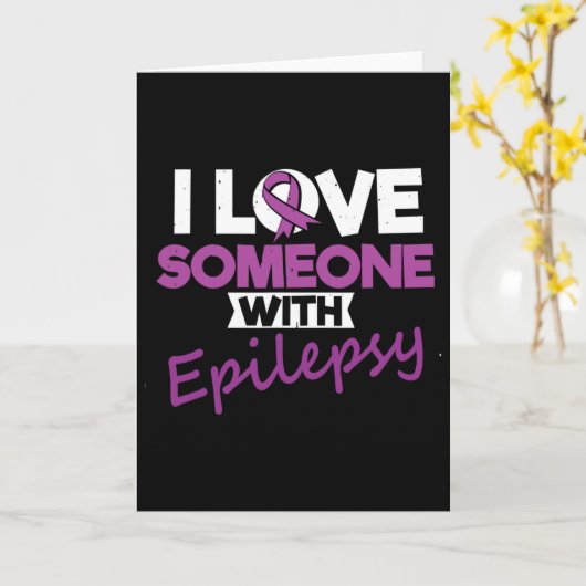 I Love Someone With Epilepsy Day Seizures Warrior  カード (黄色い花)