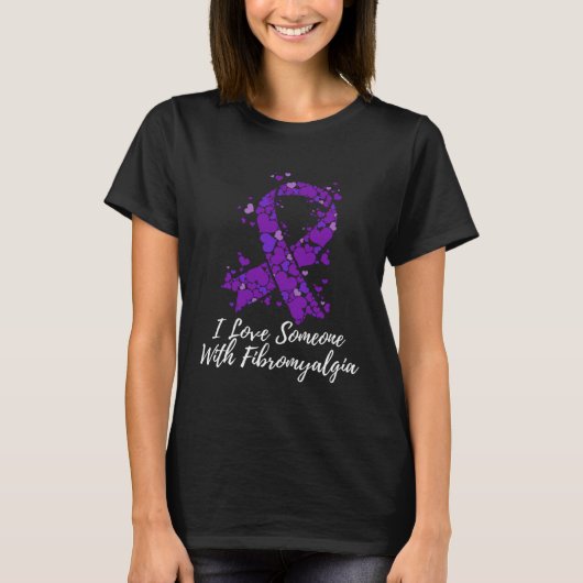 I Love Someone With Fibromyalgia Awareness Tシャツ (正面)