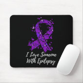 I Love Someone With Fight Epilepsy Awareness  マウスパッド (マウス)