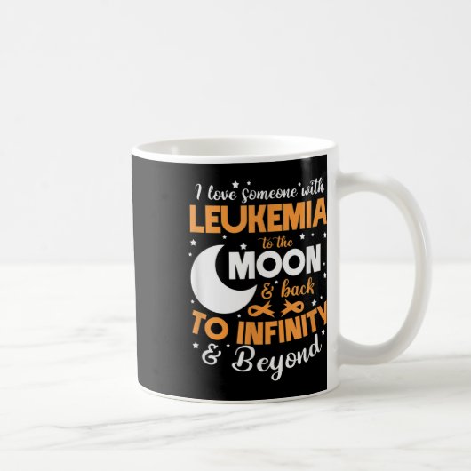 I Love Someone With Leukemia Awareness Support  コーヒーマグカップ (右)