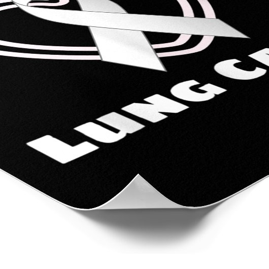 I Love Someone With Lung Cancer Support Awareness  ポスター (角)