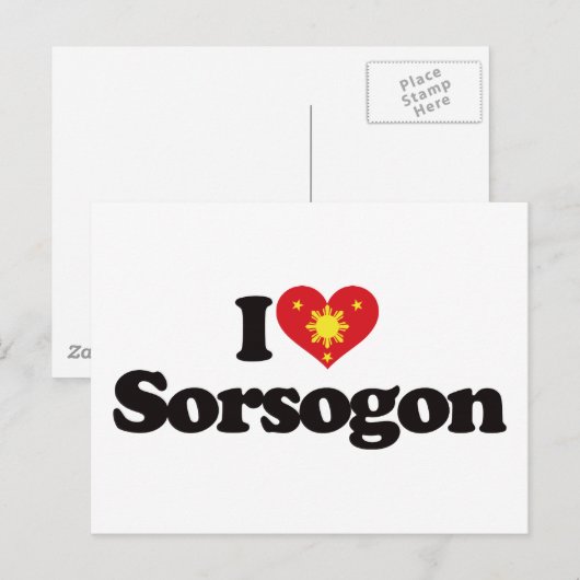 I Love Sorsogon ポストカード (正面/裏面)