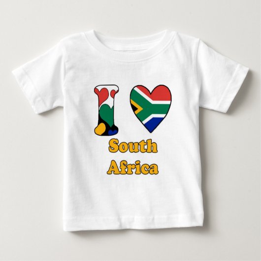 I love South Africa ベビーTシャツ (正面)