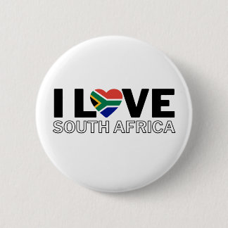 I LOVE SOUTH AFRICA - For real South Africans! 缶バッジ