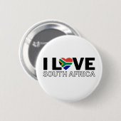 I LOVE SOUTH AFRICA - For real South Africans! 缶バッジ (正面&裏面)