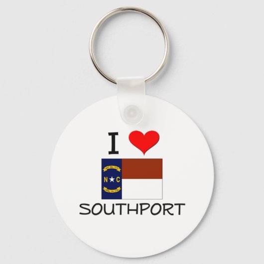 I Love Southport North Carolina キーホルダー (正面)