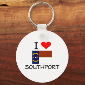 I Love Southport North Carolina キーホルダー (正面)