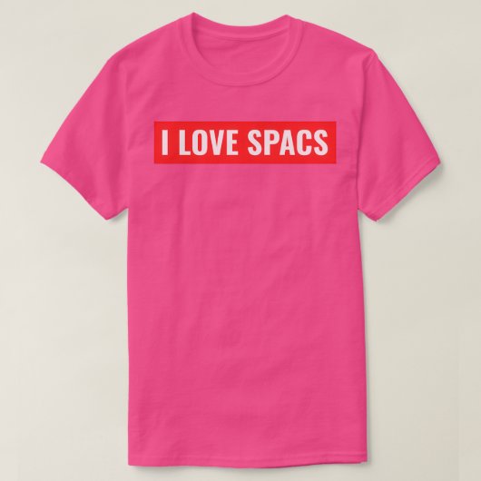 I Love SPACs 1 Tシャツ (デザイン正面)