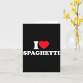 I Love Spaghetti I Heart Spaghetti Lover Food Past カード (黄色い花)