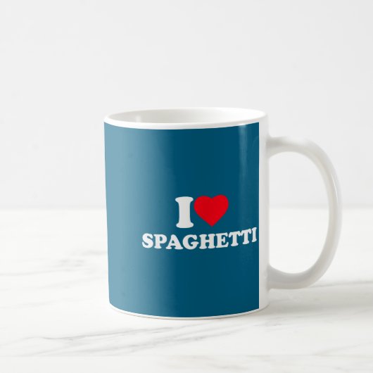 I Love Spaghetti I Heart Spaghetti Lover Food Past コーヒーマグカップ (右)