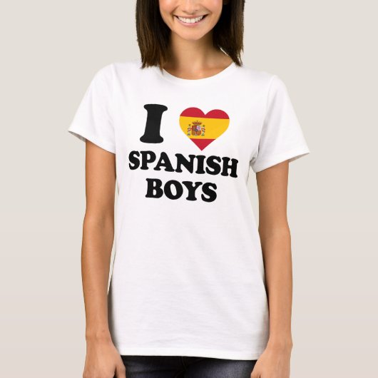 I love Spanish Boys Tシャツ (正面)