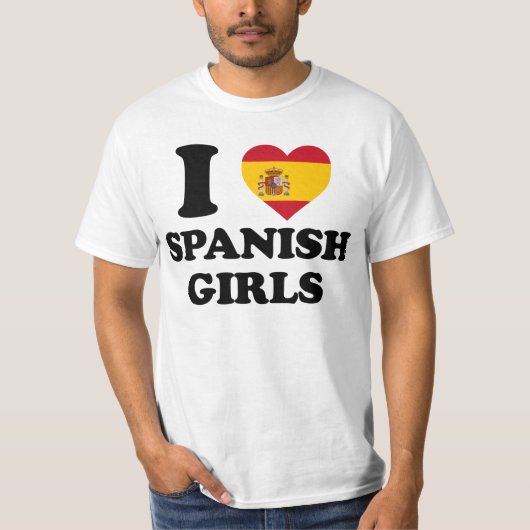 I love Spanish Girls Tシャツ (正面)
