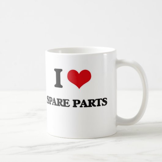 I love Spare Parts コーヒーマグカップ (右)