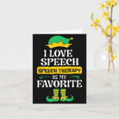 I Love Speech Speech Therapy Is My Favorite  カード (黄色い花)